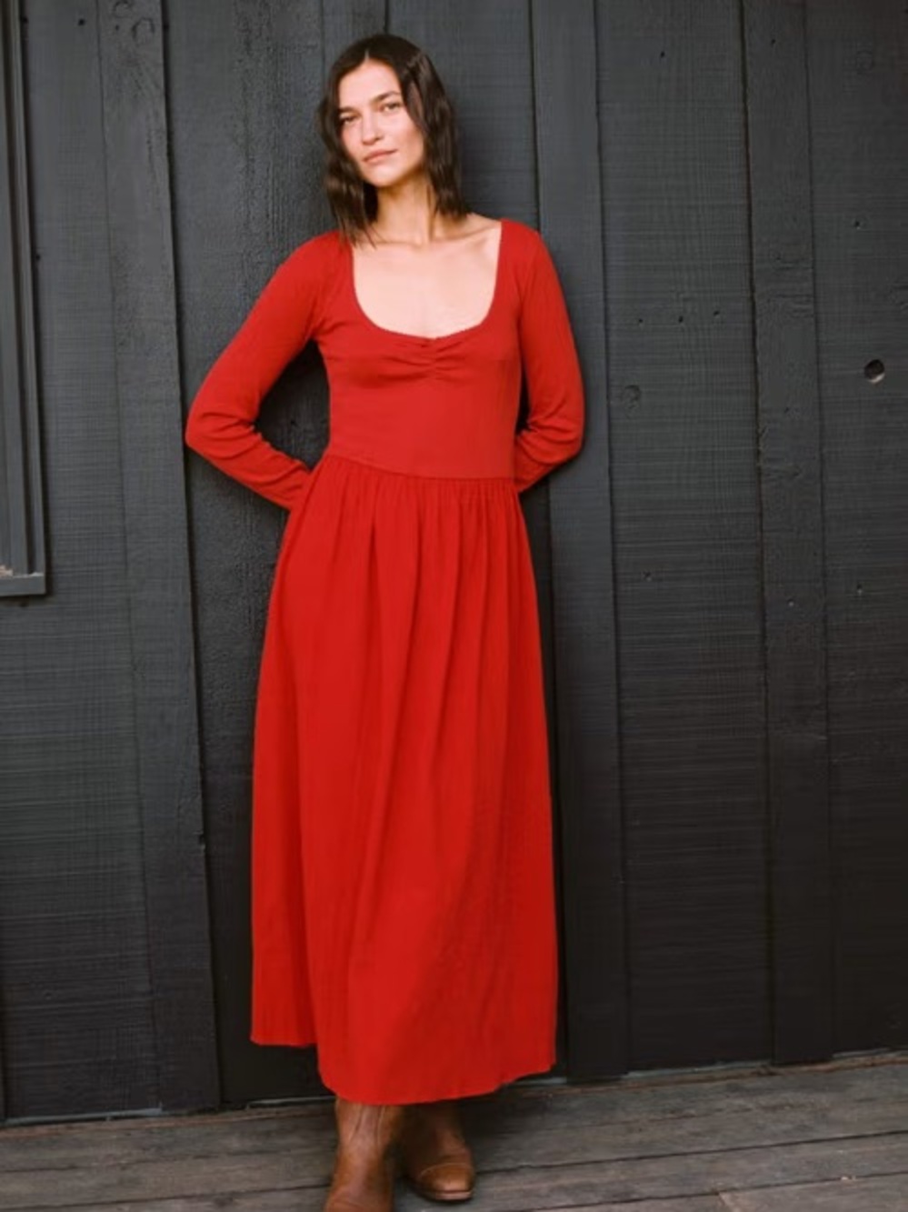 CHRISTY DAWN Ramona dress in crimson - Picture 1 of 15